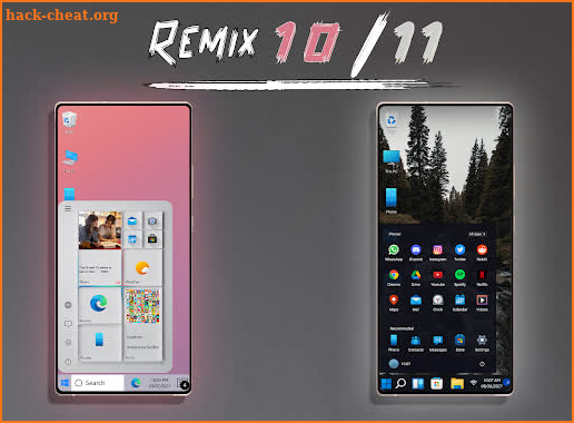 Windows Remix (10/11) Kustom Live Wallpaper screenshot