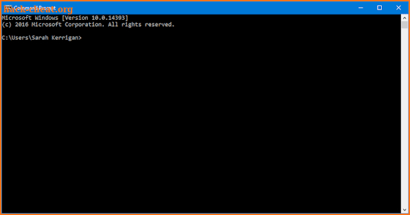 Windows Secret Command Prompt screenshot