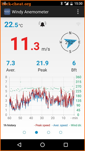 Windy Anemometer screenshot