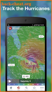 Windy: wind, waves and hurricanes forecast screenshot