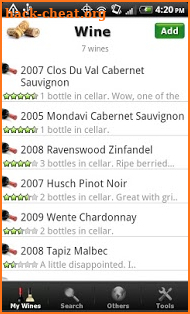 Wine + List, Ratings & Cellar screenshot