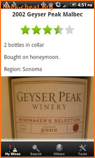 Wine + List, Ratings & Cellar screenshot