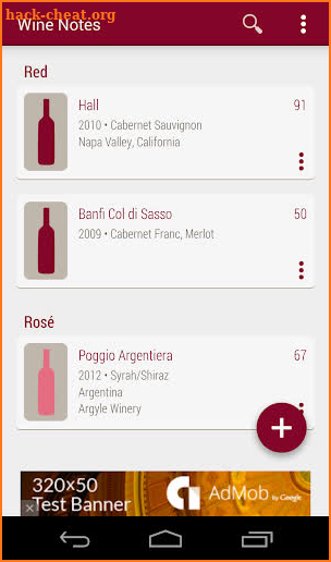 Wine Notes screenshot