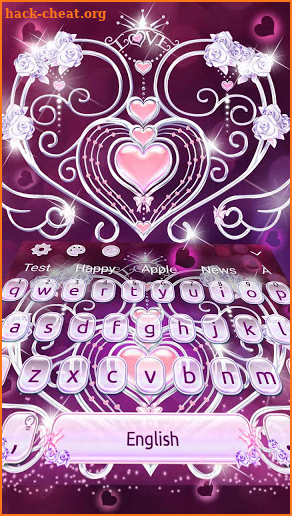 Wing Heart Love Crown Keyboard Theme screenshot