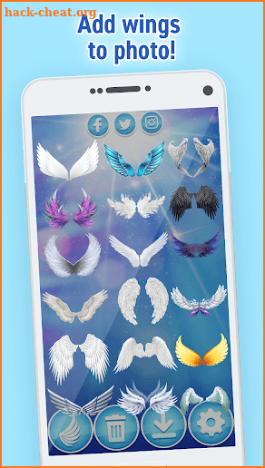 Wings for Pictures - Angel Wings Photo Apps screenshot