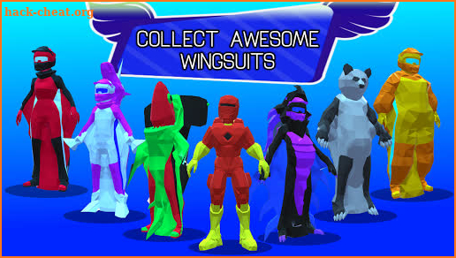 Wingsuit Kings - Skydiving multiplayer flying game screenshot