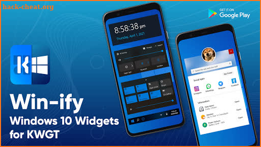 Winify - Windows 10 Widgets for KWGT screenshot
