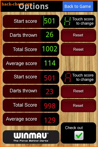 Winmau Darts Scorer screenshot