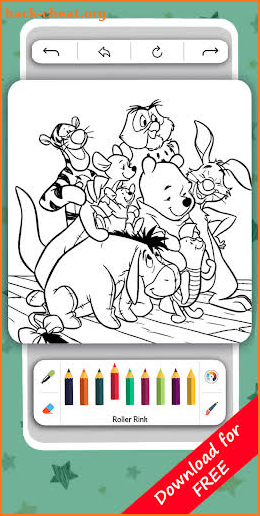 Winnie Coloring Book Game screenshot