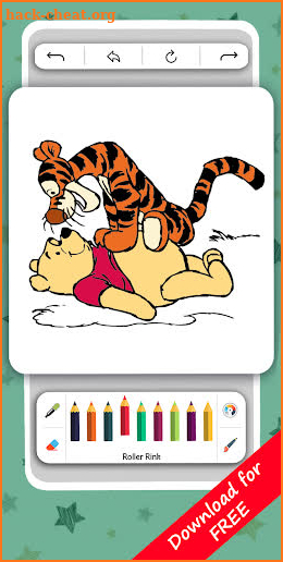 Winnie Coloring Book Game screenshot