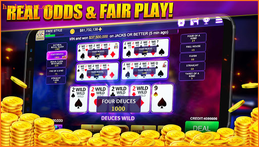 Winning Video Poker | 100-hand & Free Trainer! screenshot