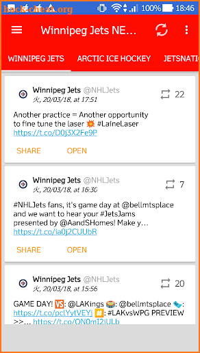 Winnipeg Jets All News screenshot