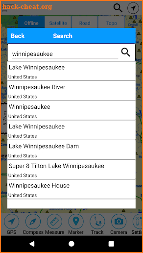 Winnipesaukee Lake Offline GPS Nautical Charts screenshot
