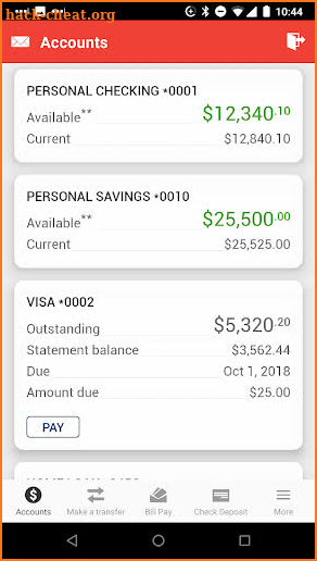 WinSouth Credit Union screenshot