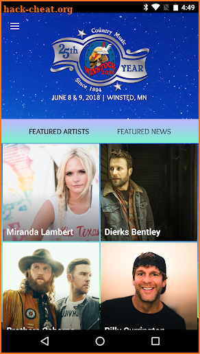 Winstock Country Music Festival screenshot