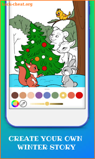Winter and Christmas Coloring Book screenshot
