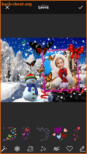 Winter Frames for Pictures with Snowfall screenshot