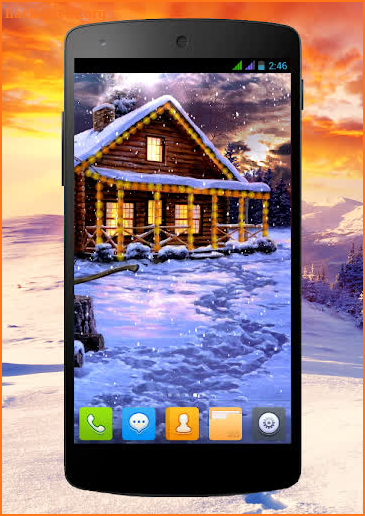 Winter Holiday Live Wallpaper screenshot