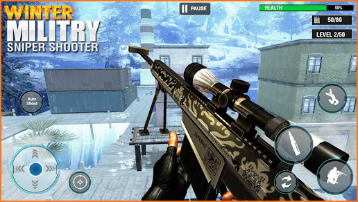 Winter Military Sniper Shooter: new game 2021 screenshot
