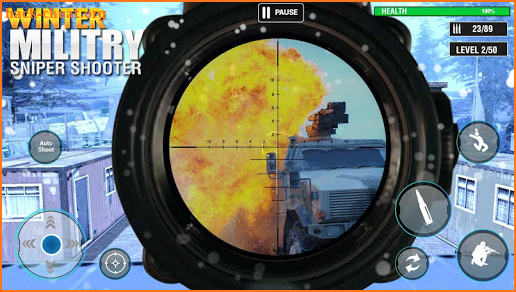 Winter Military Sniper Shooter: new game 2021 screenshot