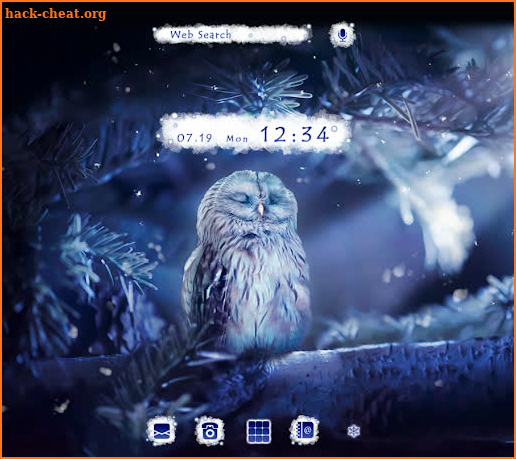 Winter Owl Theme +HOME screenshot