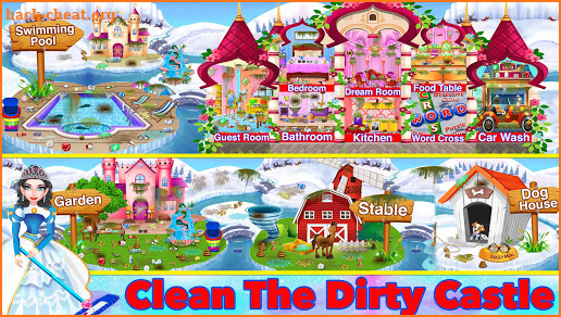 Winter Princess Big House Cleaning- Home Cleaning screenshot