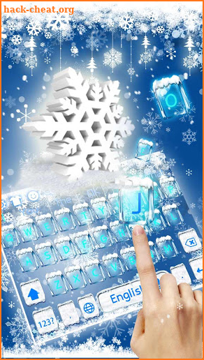 Winter Snow Ice Keyboard screenshot