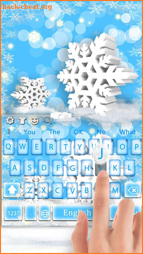 Winter Snow Keyboard screenshot