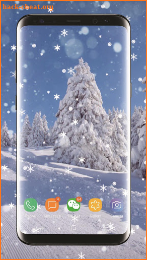 Winter snow video Live Wallpaper screenshot