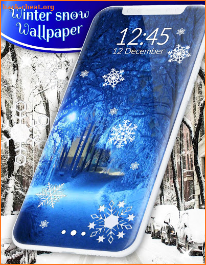 Winter snow wallpaper screenshot