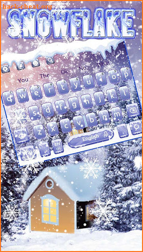 Winter Snowfall Keyboard Theme screenshot