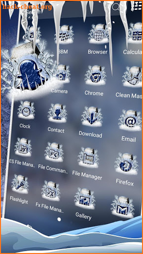 Winter Snowfall Launcher Theme screenshot