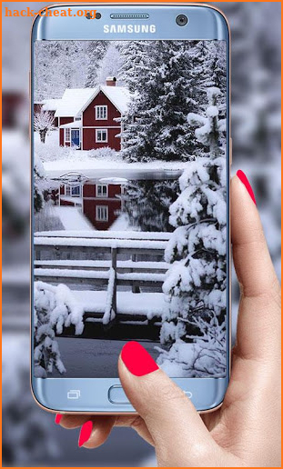 Winter Snowfall live wallpaper 2018 3D screenshot