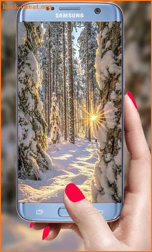 Winter Snowfall live wallpaper 2018 3D screenshot