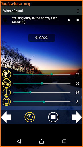 Winter Sound comfortable sleep screenshot