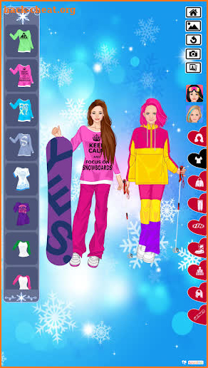 Winter time with warm dressup screenshot