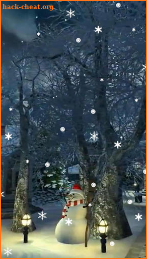 Winter Village video Live Wallpaper screenshot