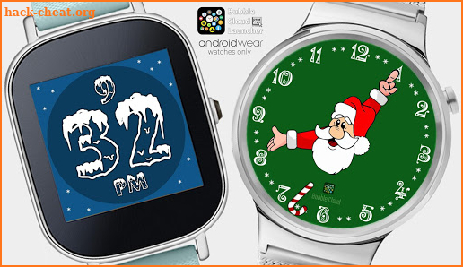 Winter Watch Face Pack Free - Snow Santa Christmas screenshot