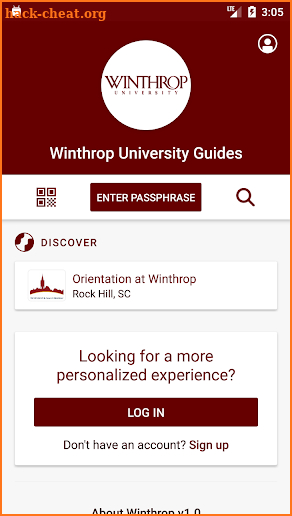 Winthrop University Guides screenshot