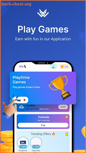 WinX - Play Games & Win Cash screenshot