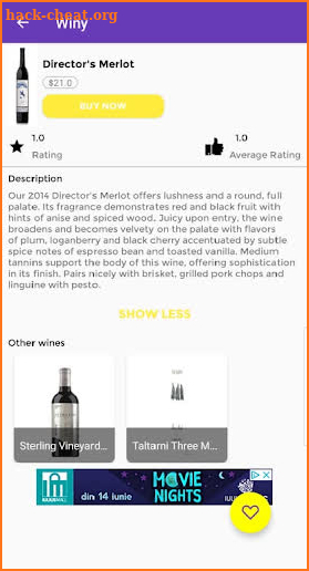 Winy - Wine Pairing & Dish Pairing screenshot