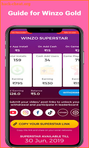 Winzo Gold Earn Money By Playing Games Guide 2020 screenshot