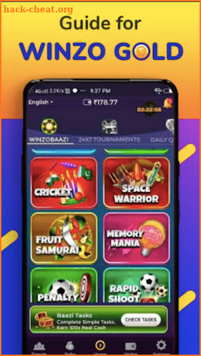 Winzo Gold Pro Earn Money From Playing Games Guide screenshot