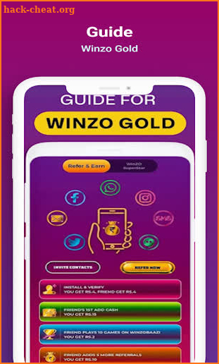 Winzo Guide: Gold Earn Money Game Guide screenshot