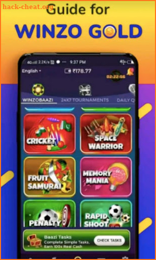 Winzo Winzo Gold - Winzo Gold Game Earn Cash Guide screenshot