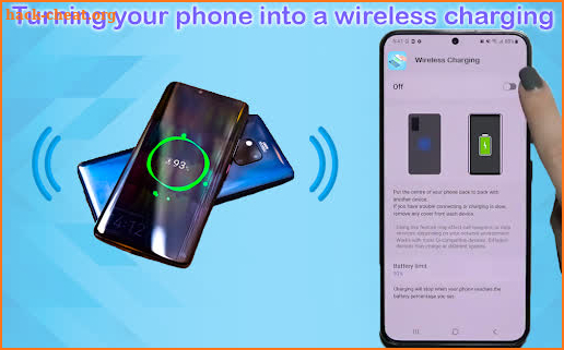 Wireless charge Phone to Phone screenshot