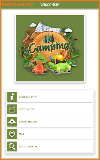 Wisconsin Campgrounds screenshot