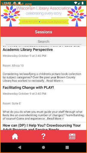 Wisconsin Library Conference screenshot