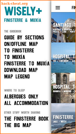 Wisely + Finisterre & Muxía : A Wise Pilgrim Guide screenshot