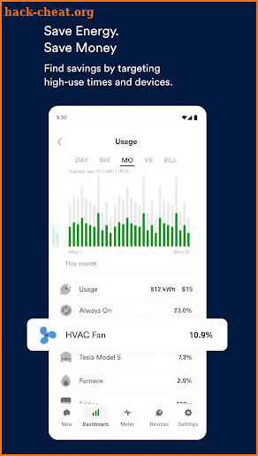 Wiser Energy Home Monitor screenshot